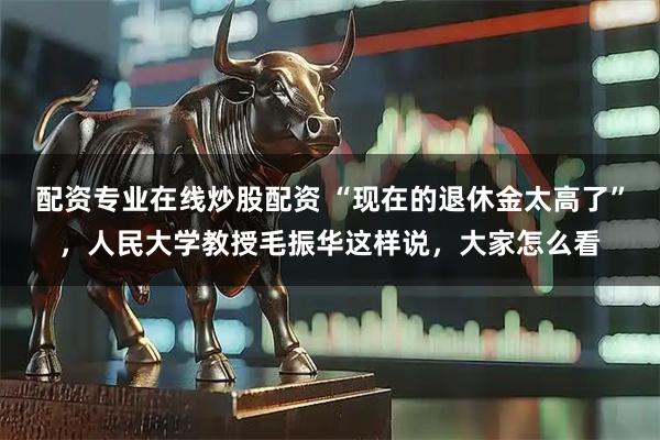 配资专业在线炒股配资 “现在的退休金太高了”，人民大学教授毛振华这样说，大家怎么看